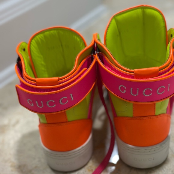 New - Gucci Woman’s Signature High Top \'Fluo Matt\' 
Size 39
